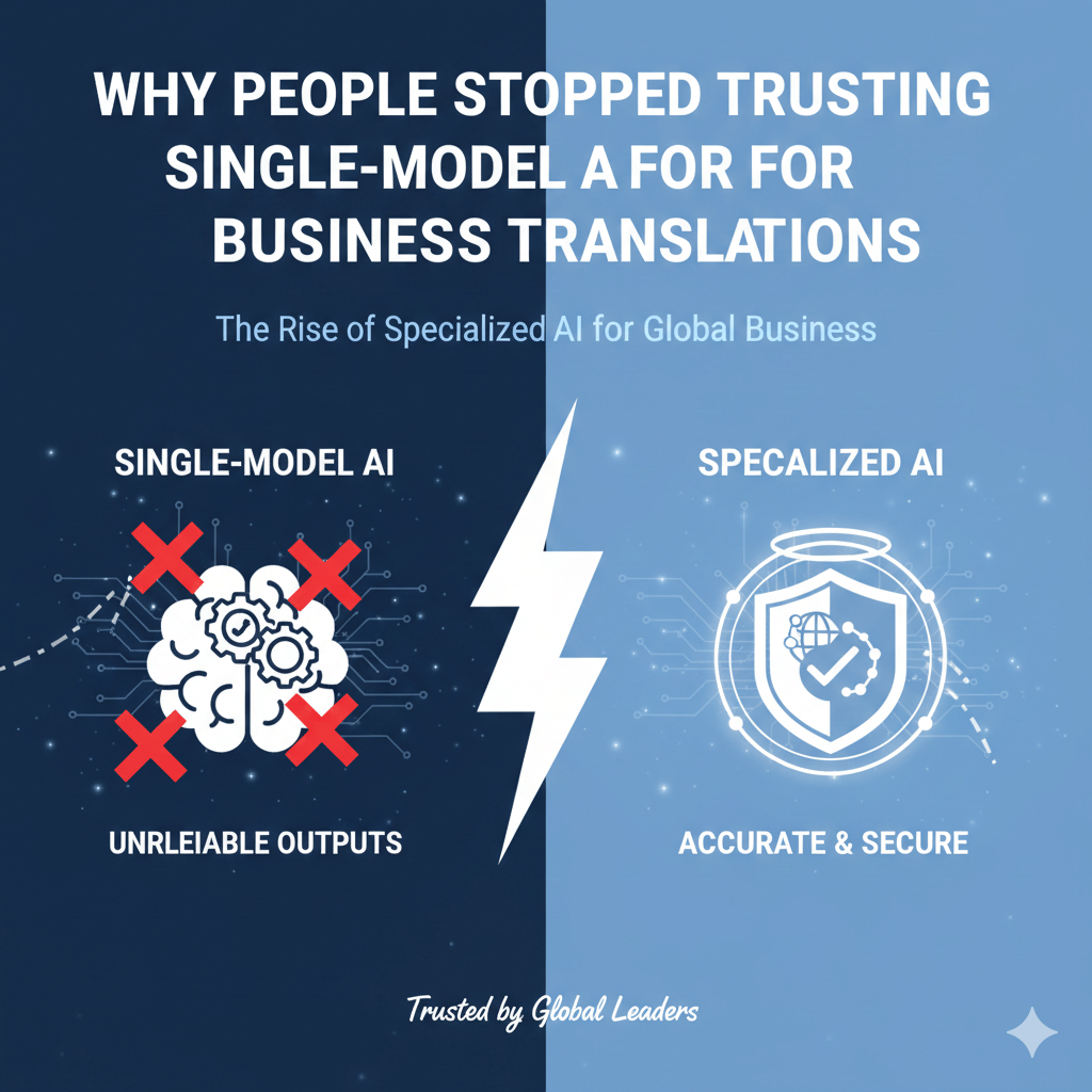 Why people stopped trusting single-model AI for business translations