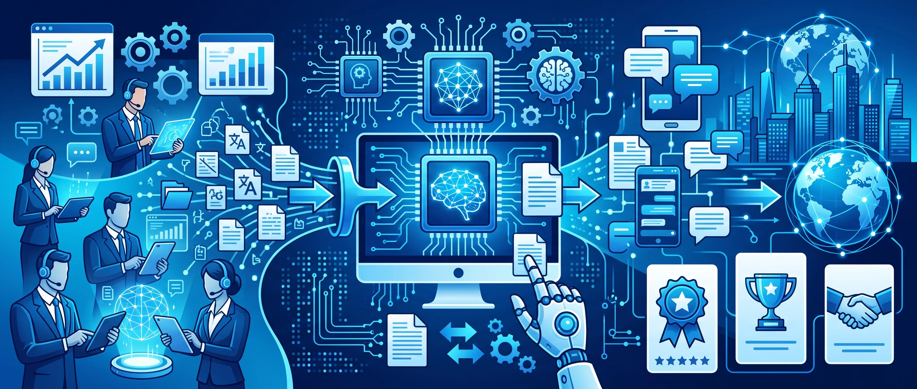 Four-step progression of translation software: rule-based, statistical, neural, and LLM-based